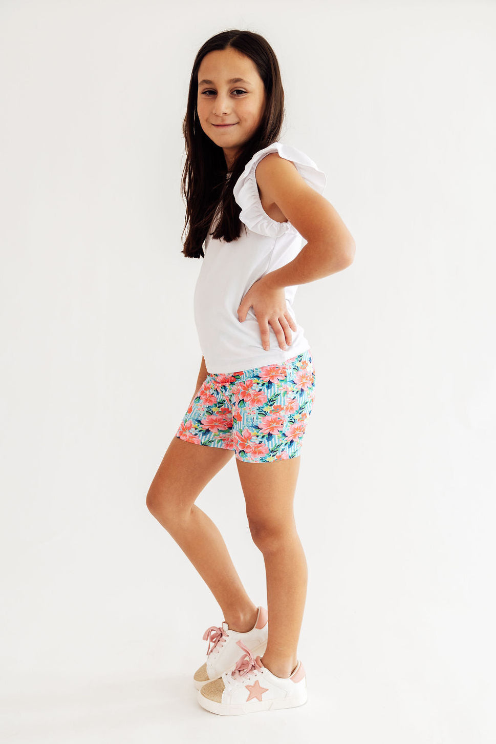 Petals in Paradise Twirl Shorts - Aaria Tees Aaria Tees