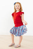 All-American Girl Ruffle Twirl Skort - Aaria Tees Aaria Tees