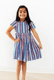 All-American Girl S/S Pocket Twirl Dress - Aaria Tees Aaria Tees