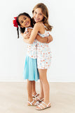 Red, White, & Sweet S/S Ruffle Tee - Aaria Tees Aaria Tees