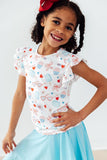 Red, White, & Sweet S/S Ruffle Tee - Aaria Tees Aaria Tees