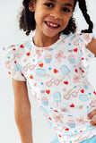 Red, White, & Sweet S/S Ruffle Tee - Aaria Tees Aaria Tees