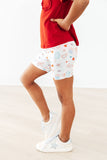 Red, White & Sweet Twirl Shorts - Aaria Tees Aaria Tees