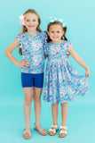 Seaside Shells S/S Ruffle Tee - Aaria Tees Aaria Tees