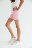 Bubblegum Pink Twirl Shorts Aaria Tees