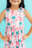 Pink Gator-ade Tank Twirl Dress - Aaria Tees Aaria Tees