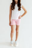 Bubblegum Pink Twirl Shorts Aaria Tees