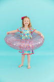Fun Floaties Pom Pom Dress - Aaria Tees Aaria Tees