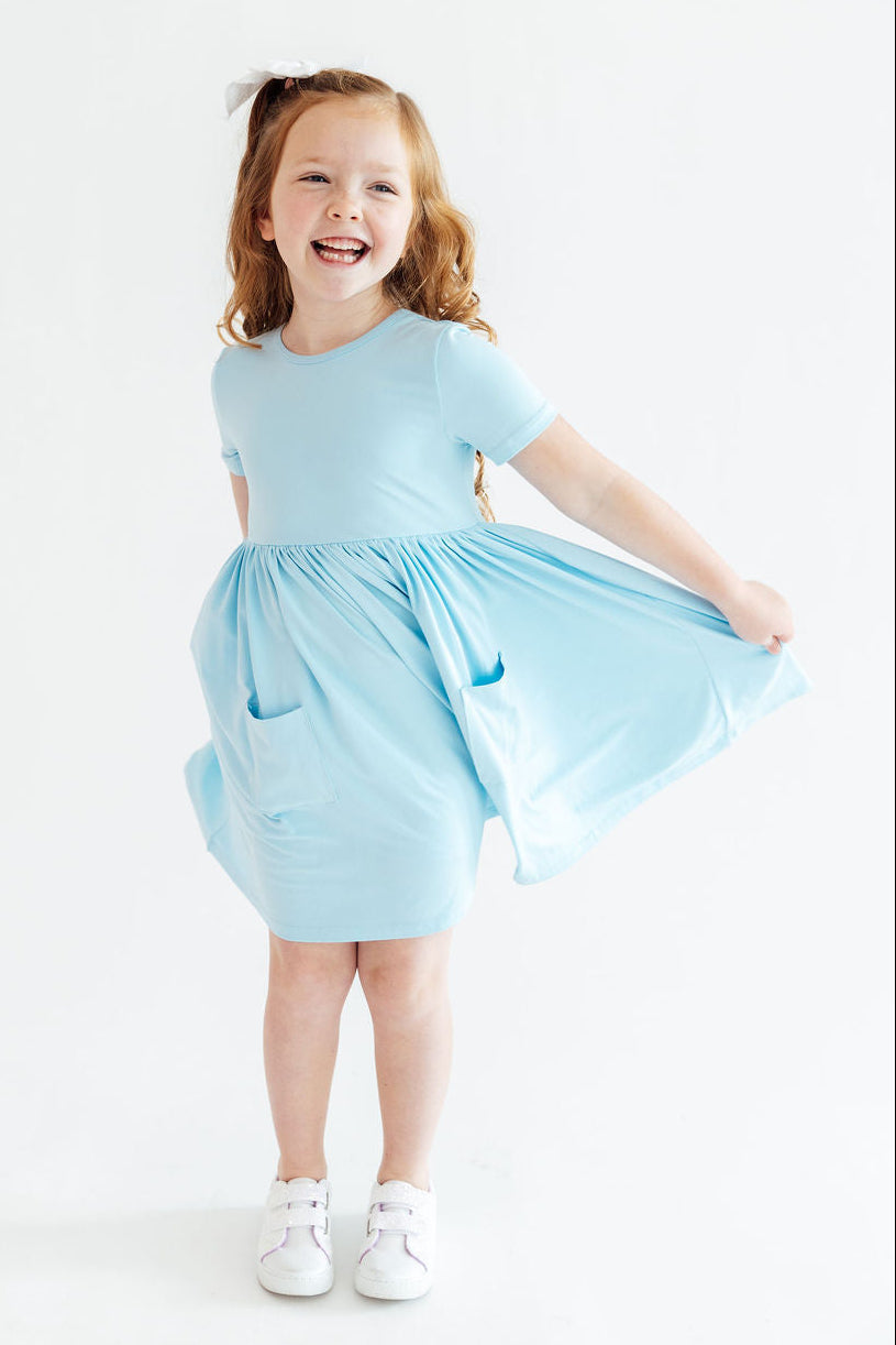 Bluebird S/S Pocket Twirl Dress - Aaria Tees Aaria Tees