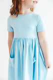 Bluebird S/S Pocket Twirl Dress - Aaria Tees Aaria Tees