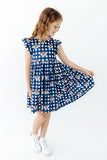 Auburn Plaid Aubie Flutter Twirl Dress - Aaria Tees Aaria Tees
