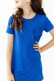 Royal Blue T-Shirt Dress - Aaria Tees Aaria Tees