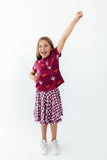 Virginia Tech Plaid Hokie Ruffle Twirl Skort - Aaria Tees Aaria Tees