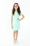 Pastel Green T-Shirt Dress - Aaria Tees Aaria Tees