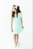 Pastel Green T-Shirt Dress - Aaria Tees Aaria Tees