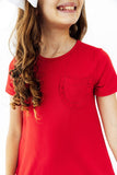 Red T-Shirt Dress - Aaria Tees Aaria Tees