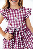 Virginia Tech Plaid Hokie Flutter Twirl Dress - Aaria Tees Aaria Tees