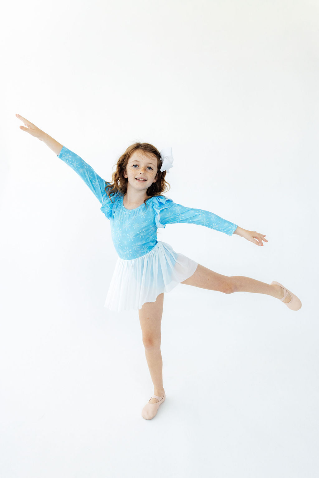 Snow Day L/S Twirl Leotard - Aaria Tees Aaria Tees