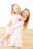 Big Sister Floral 3/4 Sleeve Pocket Twirl Dress - Aaria Tees Aaria Tees