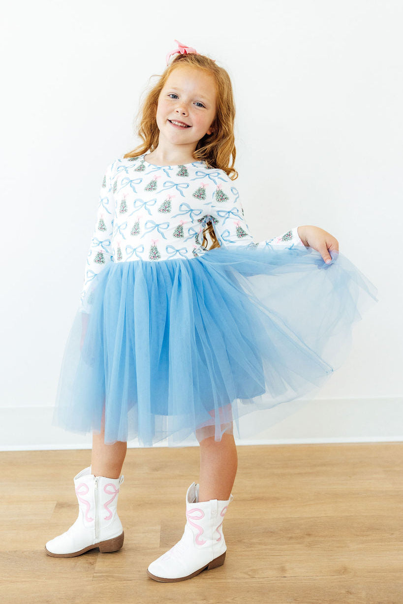 Coquette Christmas L/S Tutu Dress - Aaria Tees Aaria Tees