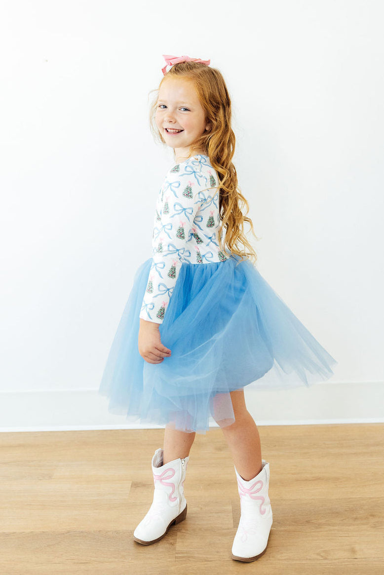 Coquette Christmas L/S Tutu Dress - Aaria Tees Aaria Tees