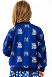 Montana State University Blue Bobcat Satin Jacket - Aaria Tees Aaria Tees
