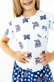 Montana State University White Bobcat Ruffle Pocket Tee - Aaria Tees Aaria Tees