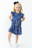 Montana State University Plaid Bobcat Flutter Twirl Dress - Aaria Tees Aaria Tees
