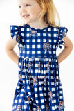 Montana State University Plaid Bobcat Flutter Twirl Dress - Aaria Tees Aaria Tees