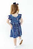 Montana State University Plaid Bobcat Flutter Twirl Dress - Aaria Tees Aaria Tees