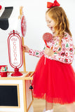 Deck the Halls L/S Tutu Dress - Aaria Tees Aaria Tees