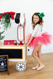 Bows & Mistletoe 3/4 Tutu Leotard - Aaria Tees Aaria Tees