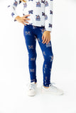 Montana State University Blue Bobcat Leggings - Aaria Tees Aaria Tees