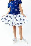 Montana State University White Bobcat Ruffle Twirl Skort - Aaria Tees Aaria Tees