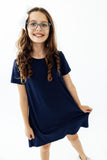 Navy T-Shirt Dress - Aaria Tees Aaria Tees