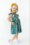 North Dakota State University Plaid Bison Flutter Twirl Dress - Aaria Tees Aaria Tees