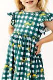 North Dakota State University Plaid Bison Flutter Twirl Dress - Aaria Tees Aaria Tees