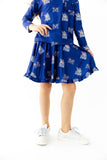 Montana State University Blue Bobcat Ruffle Twirl Skort - Aaria Tees Aaria Tees