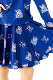 Montana State University Blue Bobcat Ruffle Twirl Skort - Aaria Tees Aaria Tees