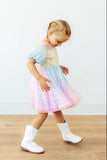 Ombre Puff Sleeve Sequin Dress - Aaria Tees Aaria Tees
