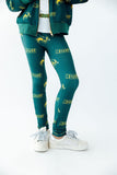 North Dakota State University Green Bison Leggings - Aaria Tees Aaria Tees