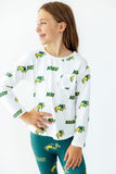 North Dakota State University White Bison L/S Ruffle Pocket Tee - Aaria Tees Aaria Tees