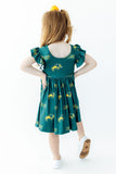 North Dakota State University Green Bison Flutter Twirl Dress - Aaria Tees Aaria Tees