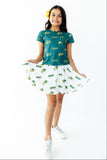 North Dakota State University White Bison Ruffle Twirl Skort - Aaria Tees Aaria Tees