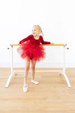 Red Velvet L/S Tutu Leotard - Aaria Tees Aaria Tees