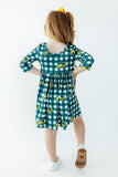 North Dakota State University Plaid Bison 3/4 Sleeve Pocket Twirl Dress - Aaria Tees Aaria Tees