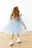 Bluebird Shimmer 3/4 Sleeve Tutu Dress - Aaria Tees Aaria Tees