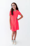 Neon Pink T-Shirt Dress - Aaria Tees Aaria Tees