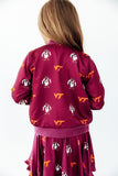Virginia Tech Maroon Hokie Satin Jacket - Aaria Tees Aaria Tees