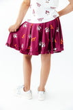 Virginia Tech Maroon Hokie Ruffle Twirl Skort - Aaria Tees Aaria Tees